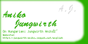 aniko jungwirth business card